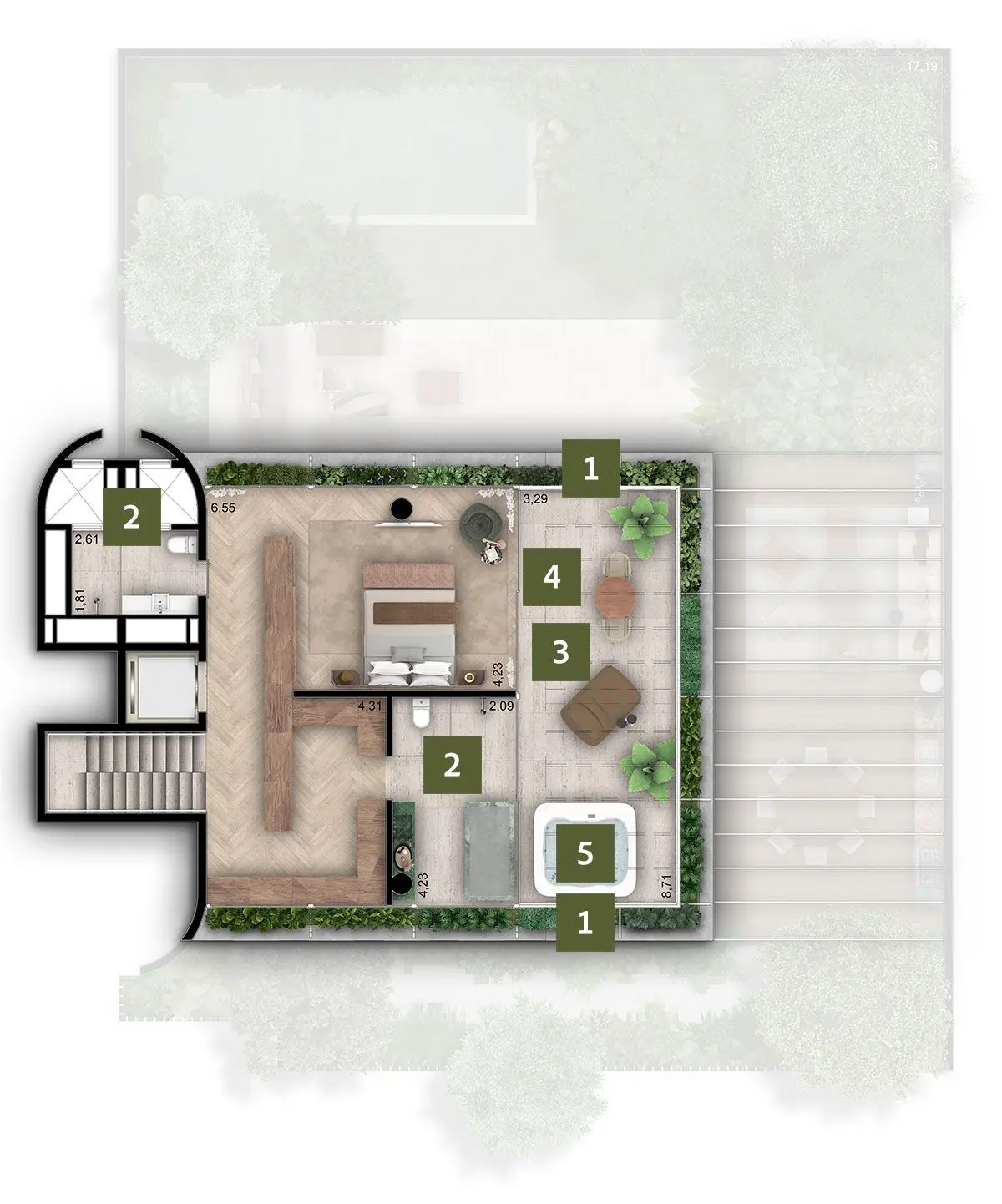 RELVA Alto de Pinheiros - Planta Planta 2º Pavimento da Casa 08
