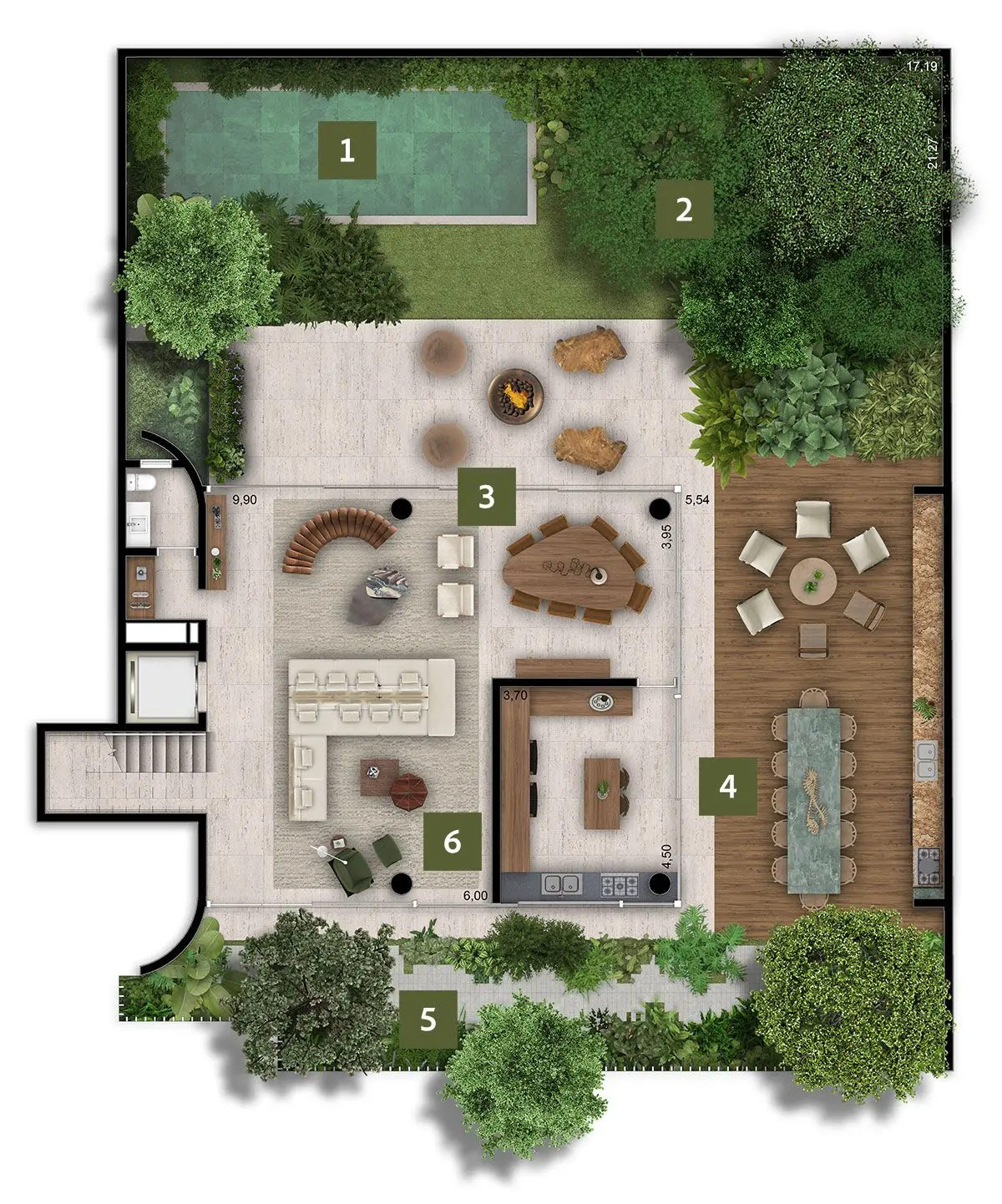 RELVA Alto de Pinheiros - Planta Planta Térreo da Casa 08