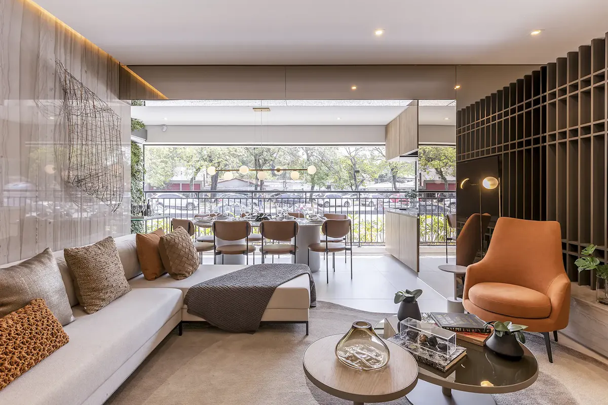 Raízes Premium Butantã - Living Apartamento de 115m²