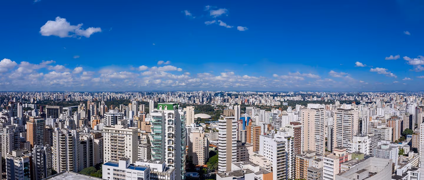 Vista para o Parque Ibirapuera do ALAMEDA 45 Jardins - SDI - Lançamento Jardins e Paulista
