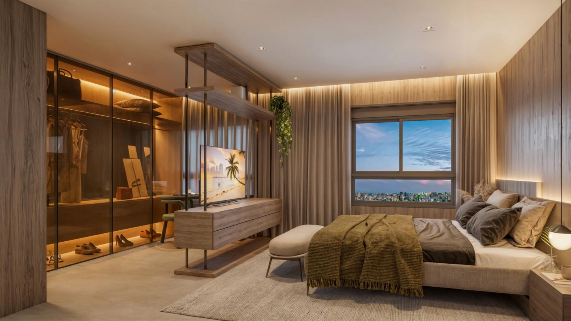 BOSQUE Vila Nova - Lançamento - Rua Domingos Fernandes - Suíte Master Ampliada do Apartamento de 190m²