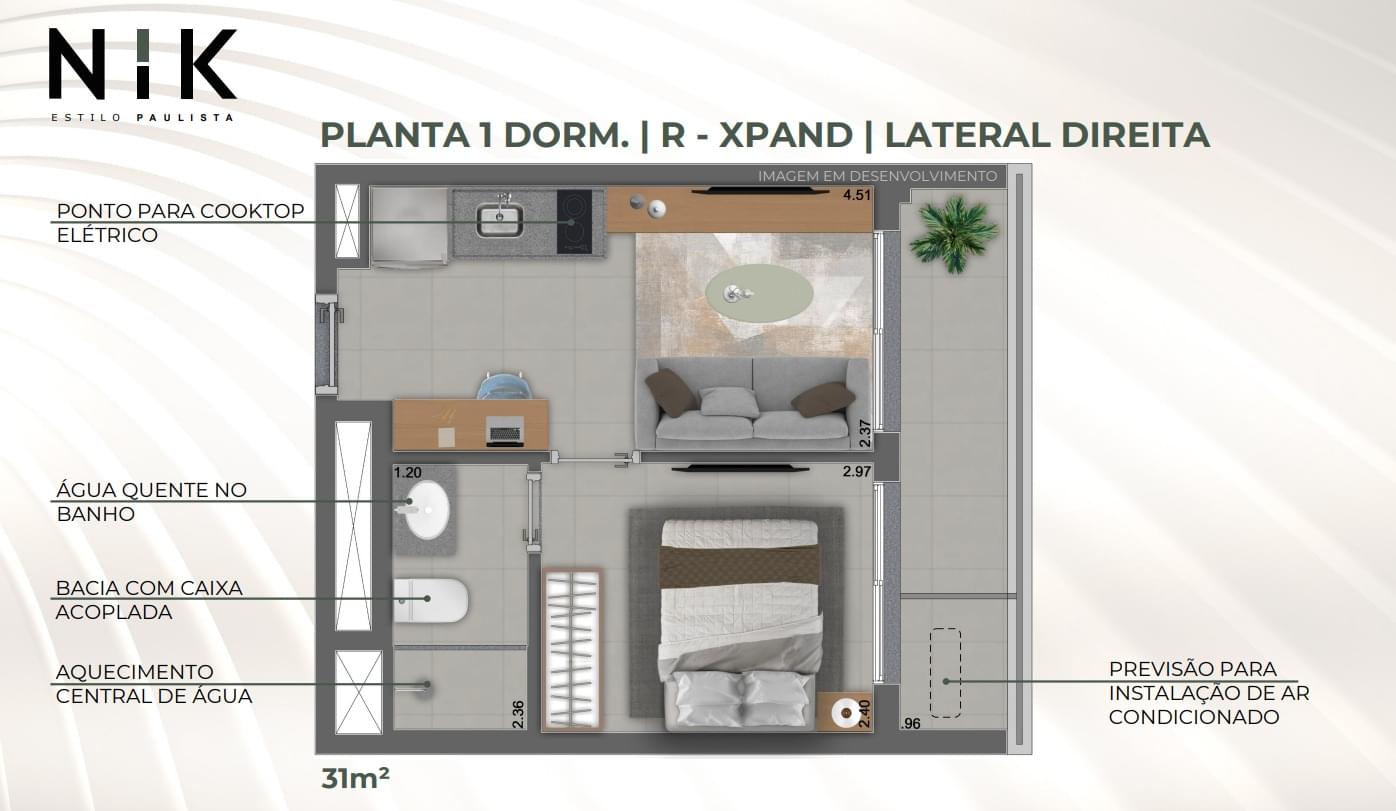 NIK Estilo Paulista - Planta Planta Opção 2