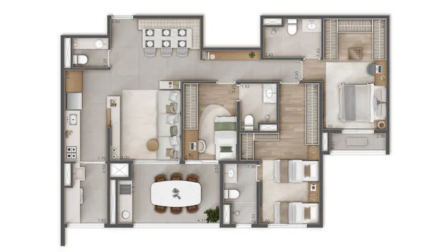 Raízes L’Avenir - Vila Prudente - Lançamento - Mitre - Apartamento de 109 m²