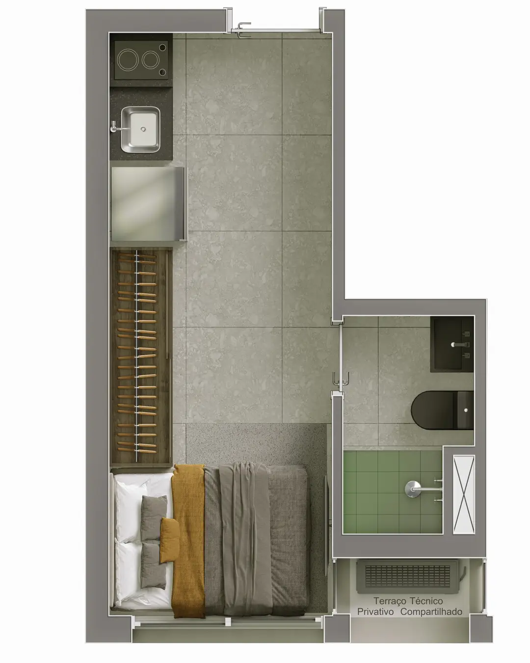 Vitacon Maestro Cardim - Planta Planta de 16m²