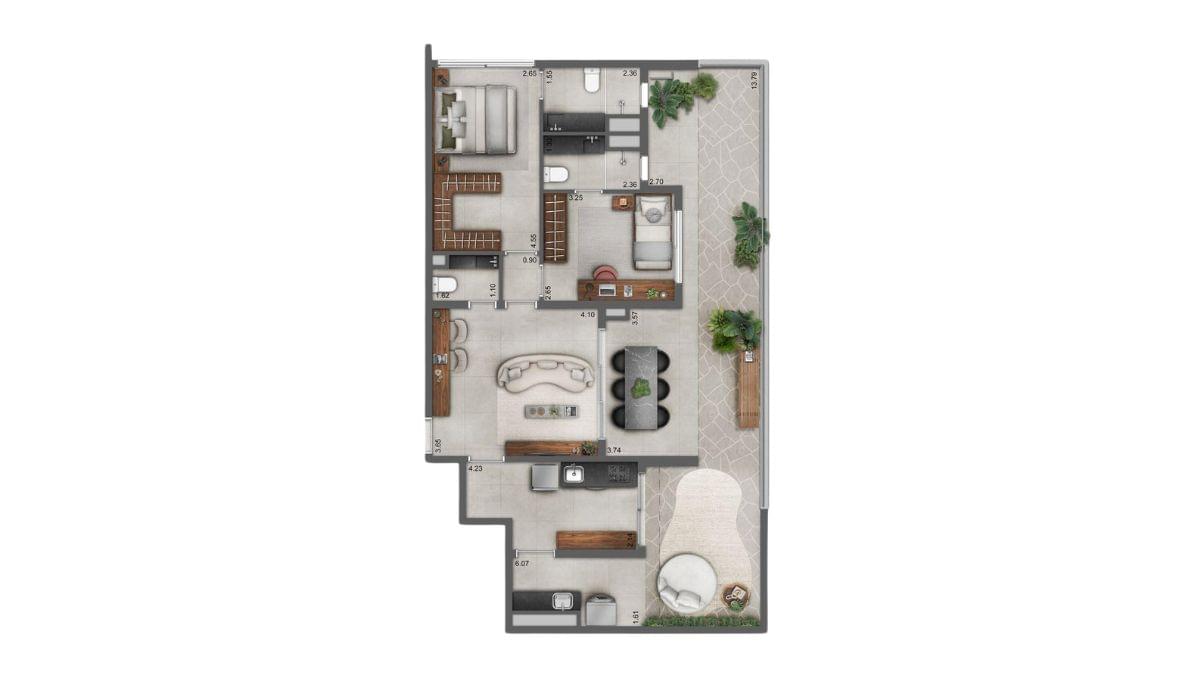 JOYA Jardins - Planta Planta de 112m²
