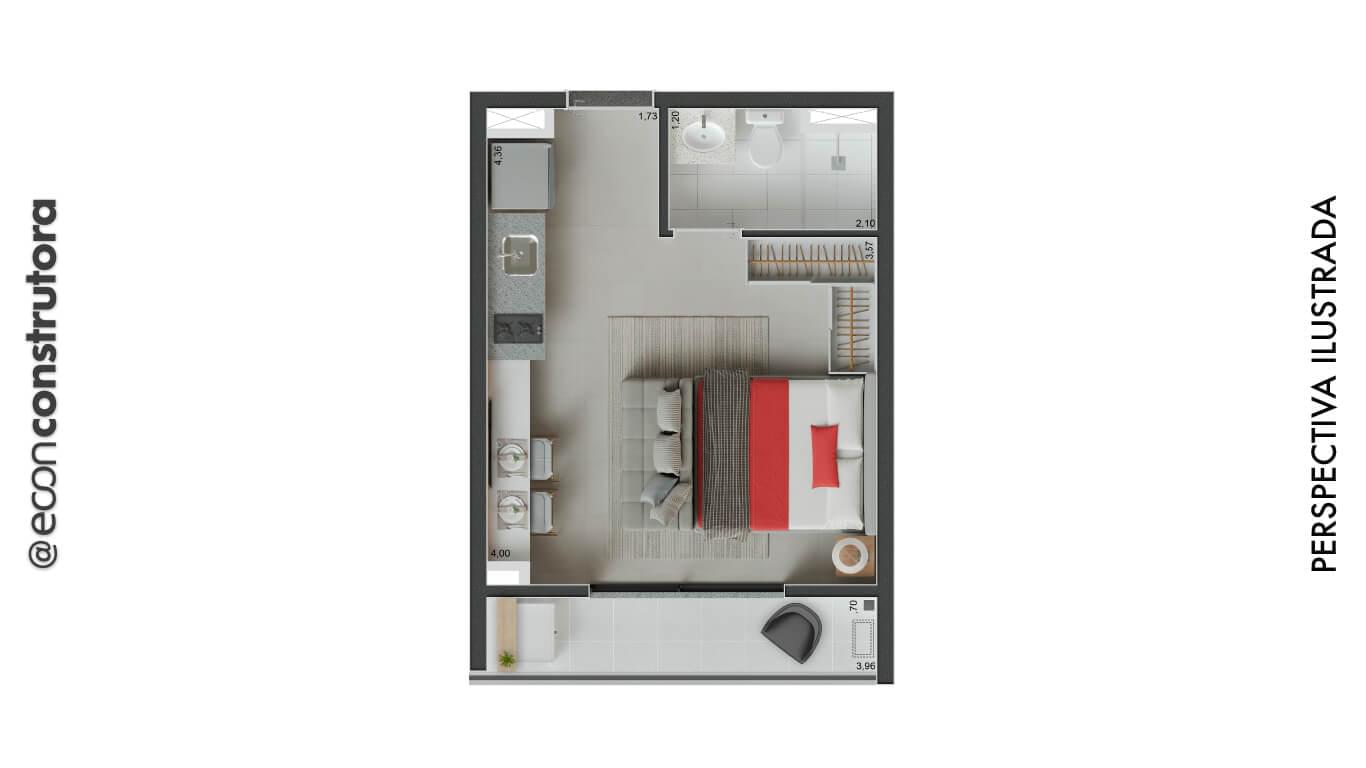 Peak Vila Olímpia - Planta Planta dos Studios