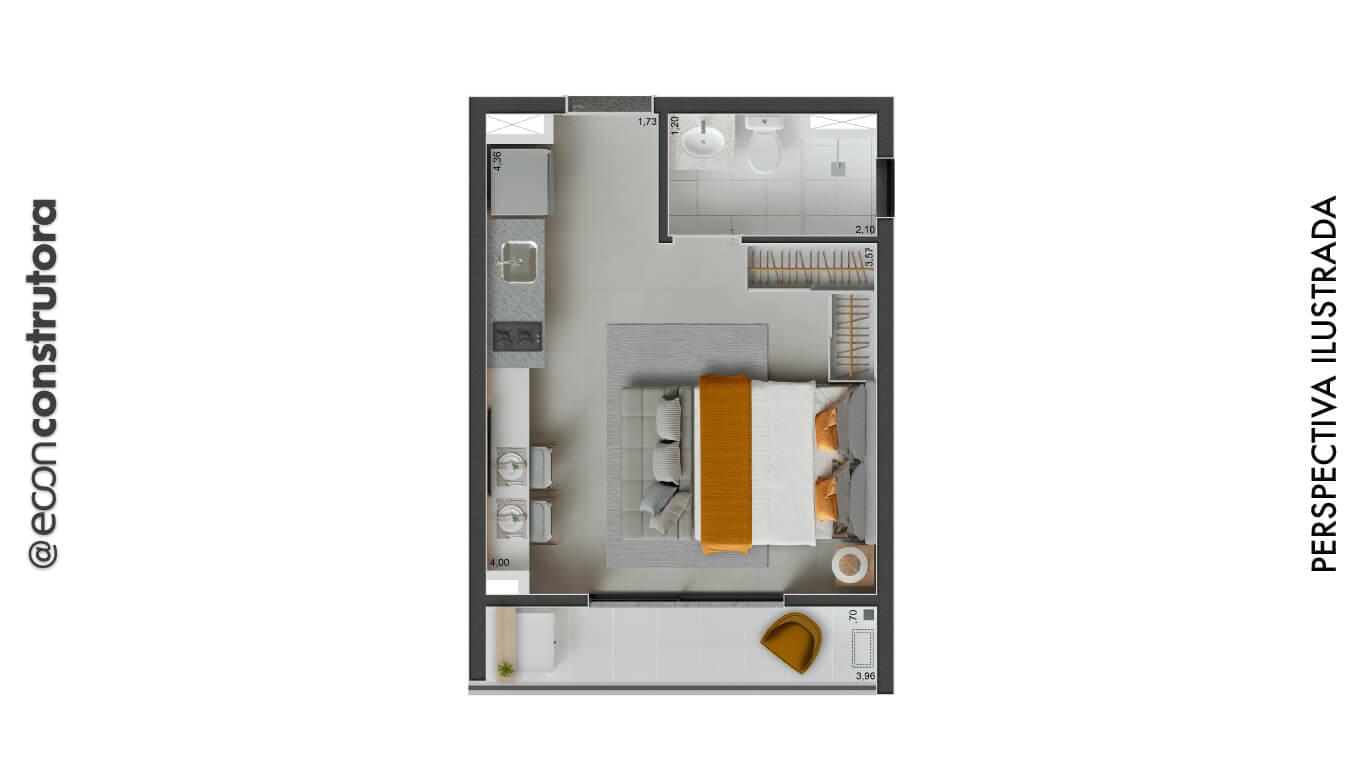 Peak Vila Olímpia - Planta Planta dos Studios