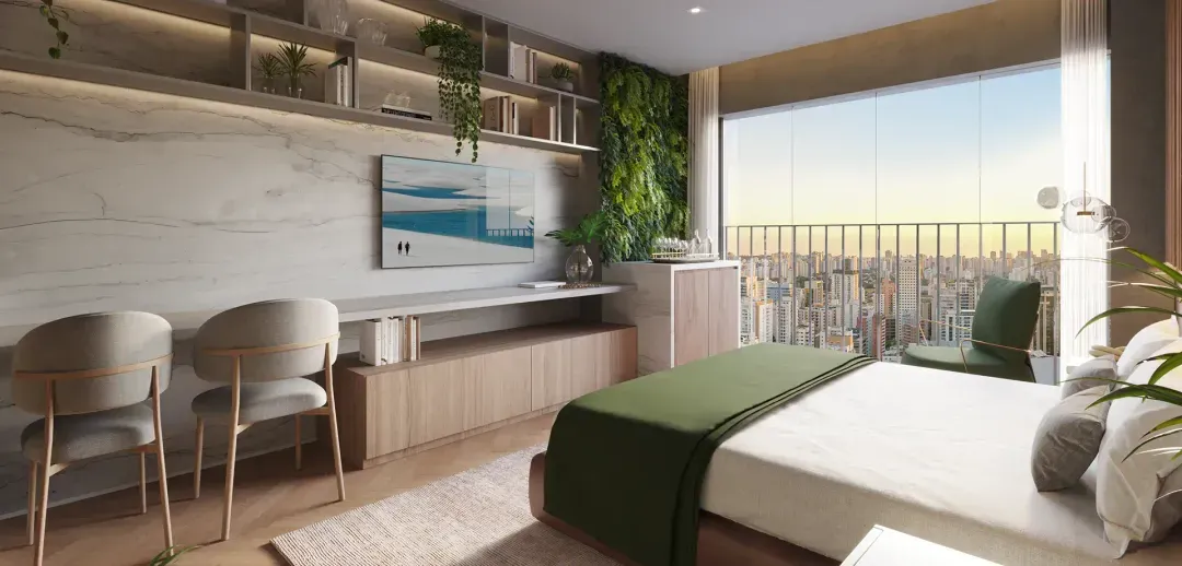 THE ROSE Collection - Lançamento - Trisul - Rua Domingos de Moraes - Vila Mariana - Apartamento - Studio - Planta de 25m²
