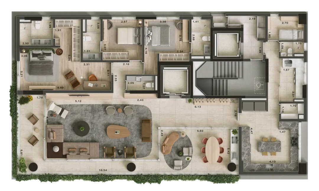 OSCAR 900 - Planta Planta de 237m²