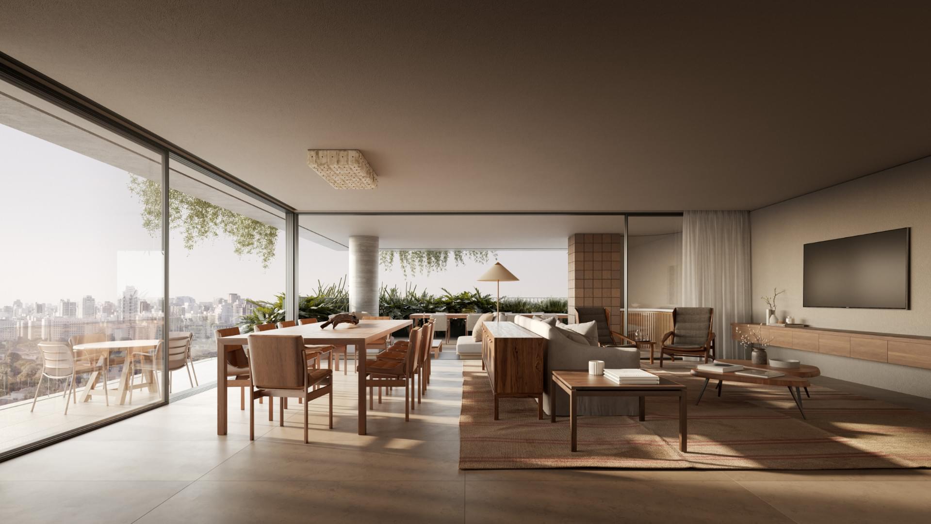 SERENA Jardins - Em obras - Rua da Consolação - Jardins - LIV Inc - Apartamento - Residência Garden de 379m² - Living