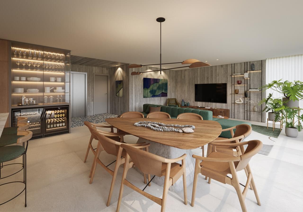 Simão 717 Pinheiros - Lançamento - WDS - R. Simão Álvares - Apartamento - Living - Planta de 152 m²
