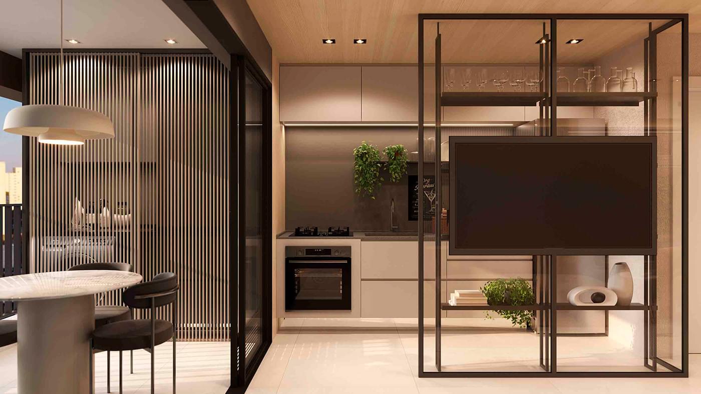Mozae Higienópolis - Lançamento - Tegra - Rua Conselheiro Brotero - Higienópolis - Apartamento - Planta de 46m² - Terraço
