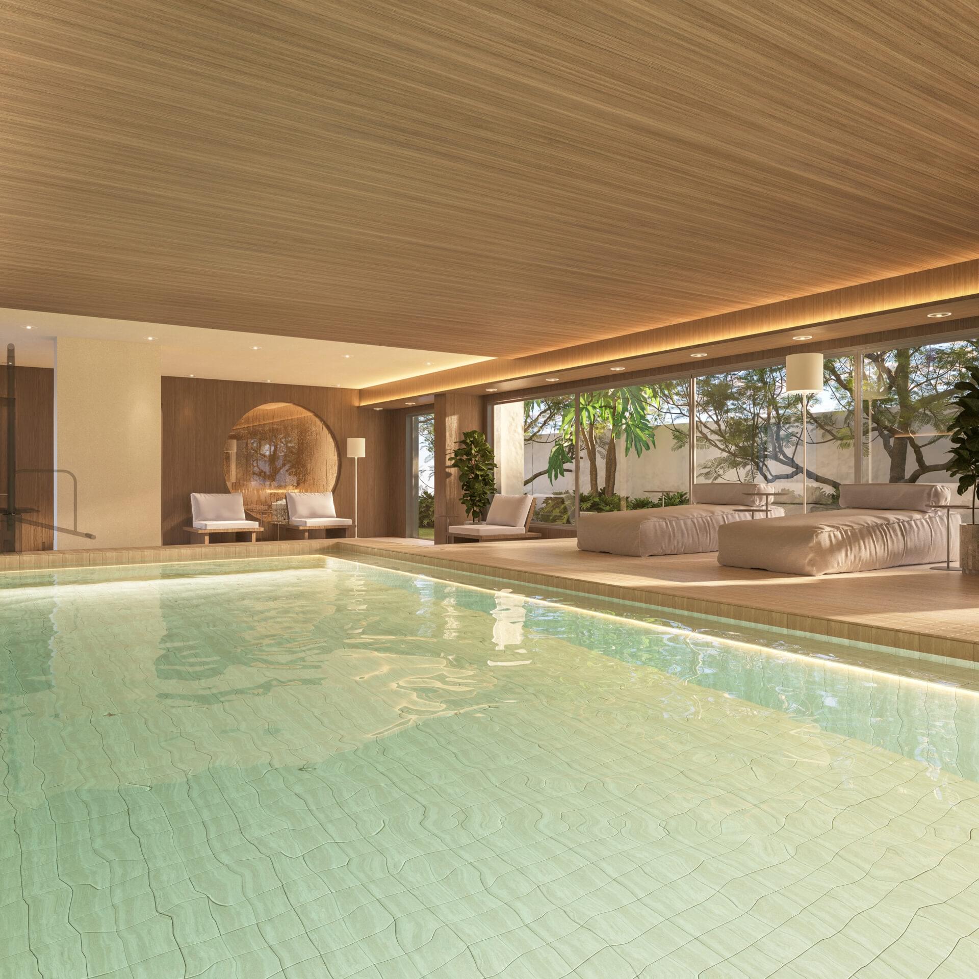 PISCINA INTERNA - NIK Faria Lima - Lançamento - Planik - Rua Cunha Gago - Pinheiros