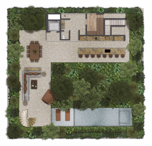 Allard Oscar Freire - Planta TRIPLEX de 1298m² - Piso Superior