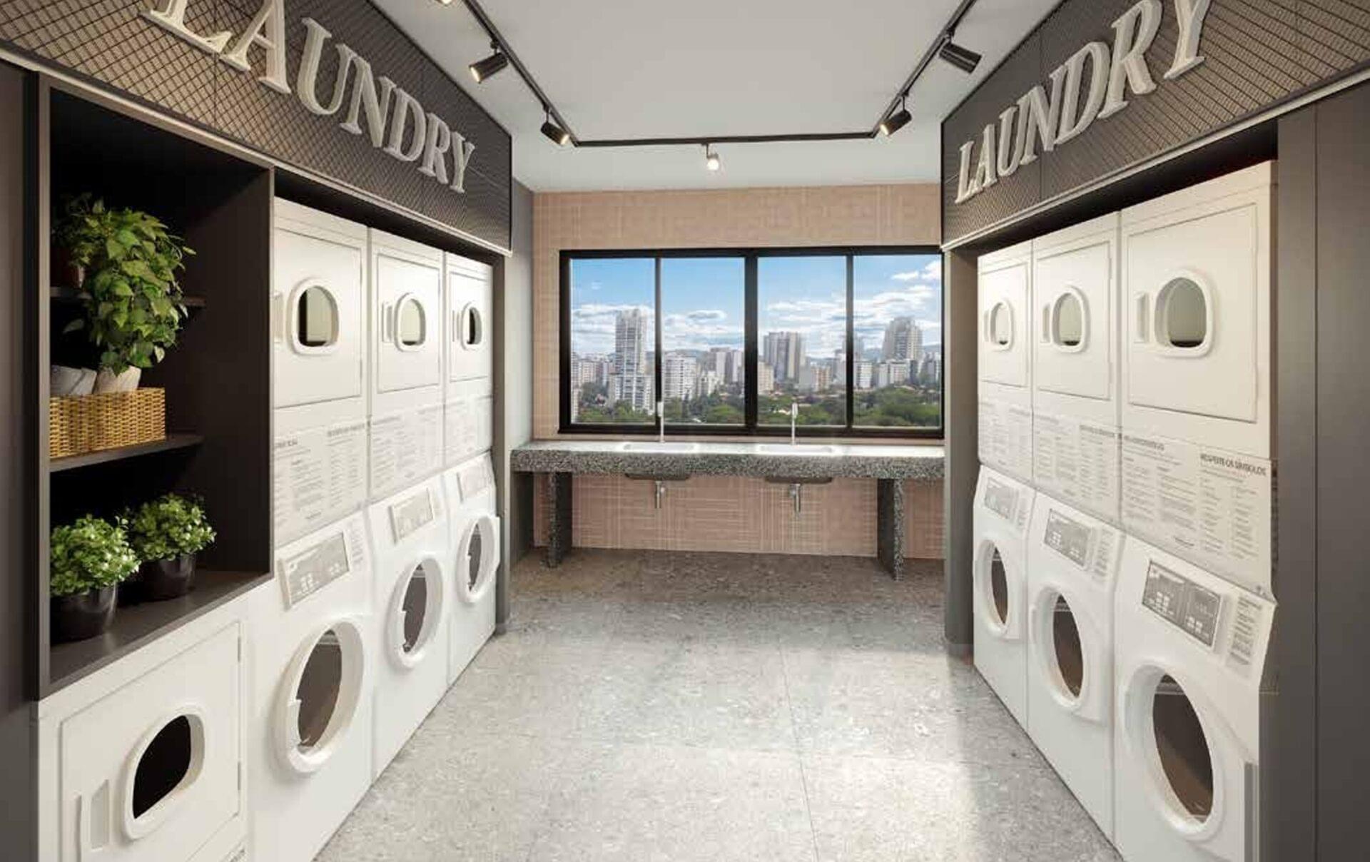 Lavanderia by OMO - Haus Mitre Station Brooklin - Lançamento - Mitre - Av. Roque Petroni Junior - Brooklin
