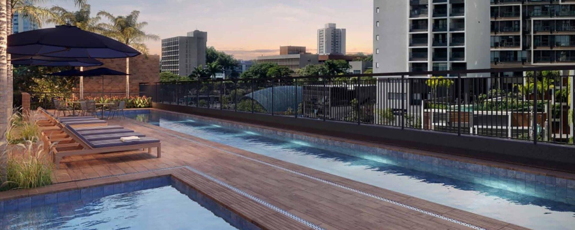 Piscina Adulto com Raia de 25m - Haus Mitre Station Brooklin - Lançamento - Mitre - Av. Roque Petroni Junior - Brooklin