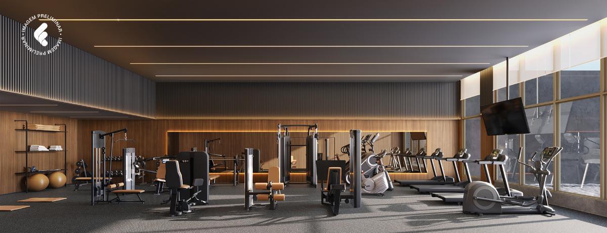 Academia do 145 Vianna com equipamentos de musculação e cardio