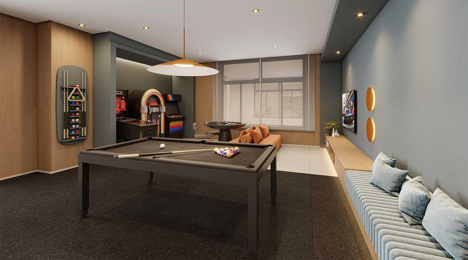 Salão de Jogos - SP 360° Smart Living by Eztec
