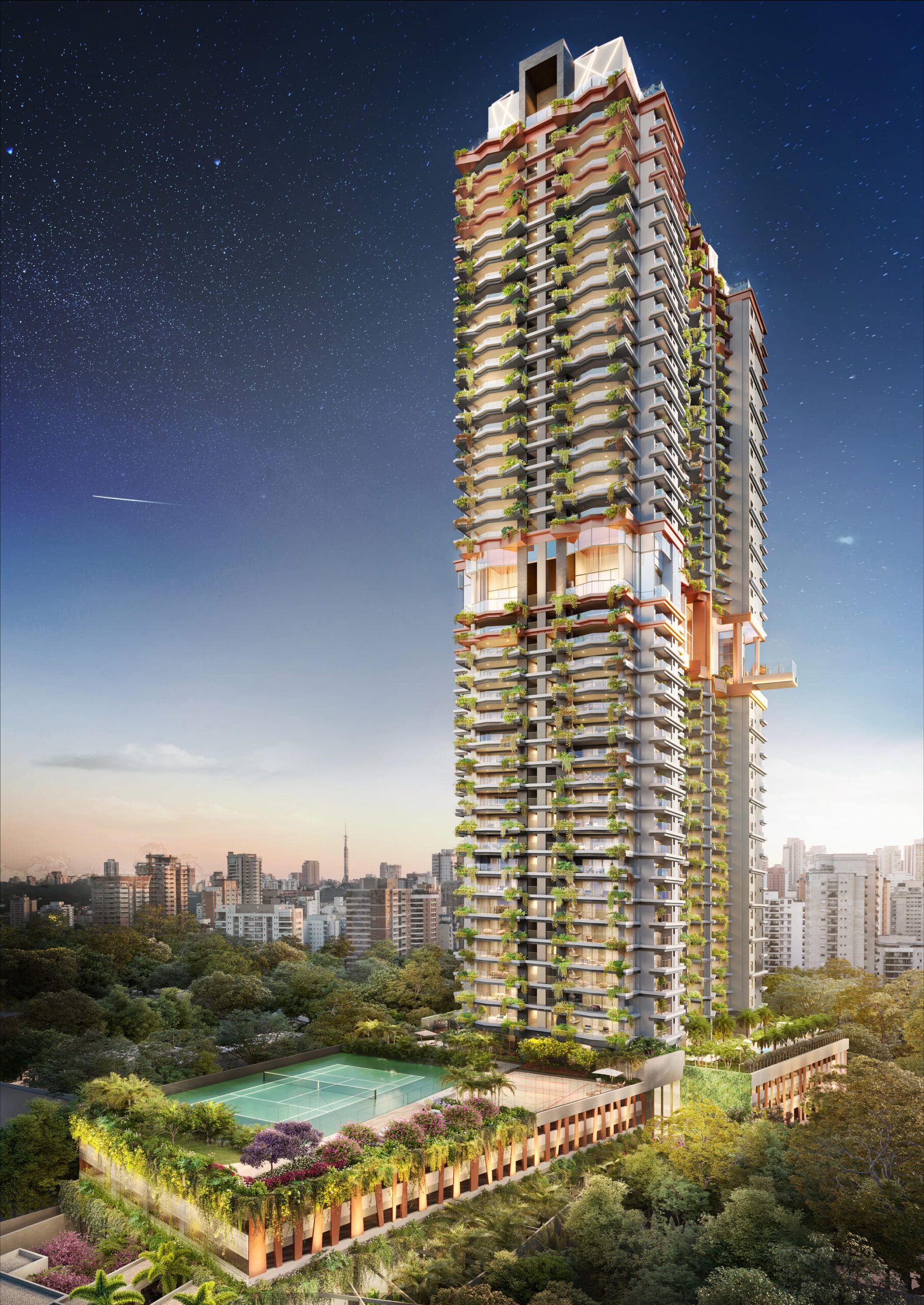 Fachada De Apartamento De Alto Padrão Em Lançamento No Bairro De Perdizes