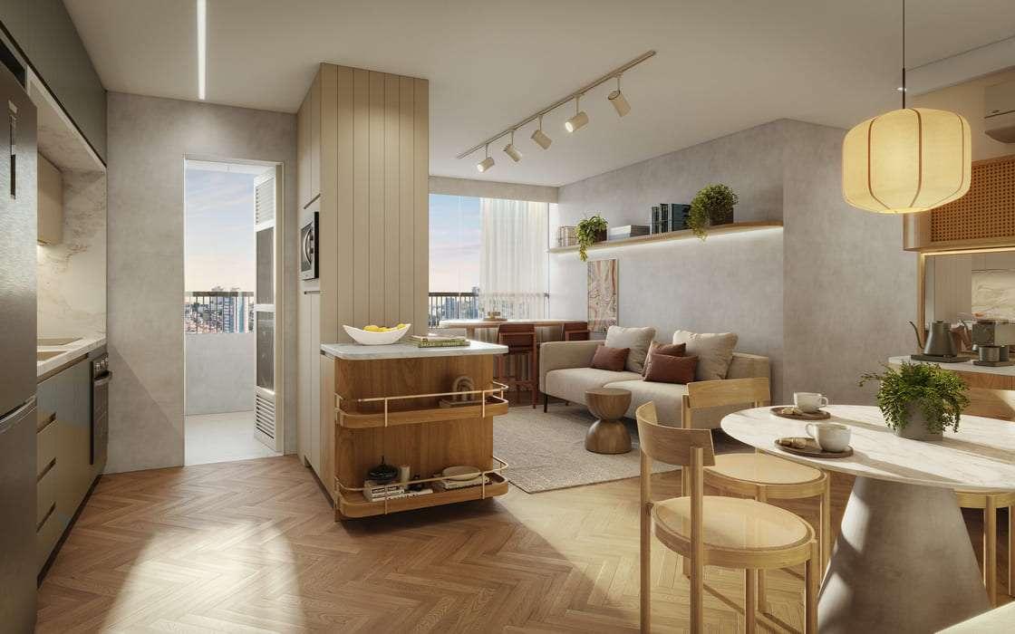 Apartamento de 77m² Cozinha- SERENO Jardim São Paulo - Lançamento - AW Realty - Rua Capitão Rabelo - Jardim São Paulo - Zona Norte