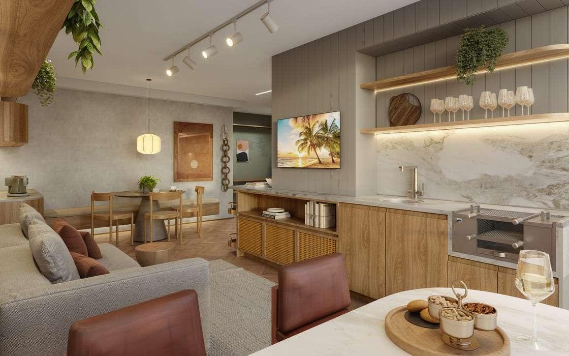 Apartamento de 77m² Living - SERENO Jardim São Paulo - Lançamento - AW Realty - Rua Capitão Rabelo - Jardim São Paulo - Zona Norte