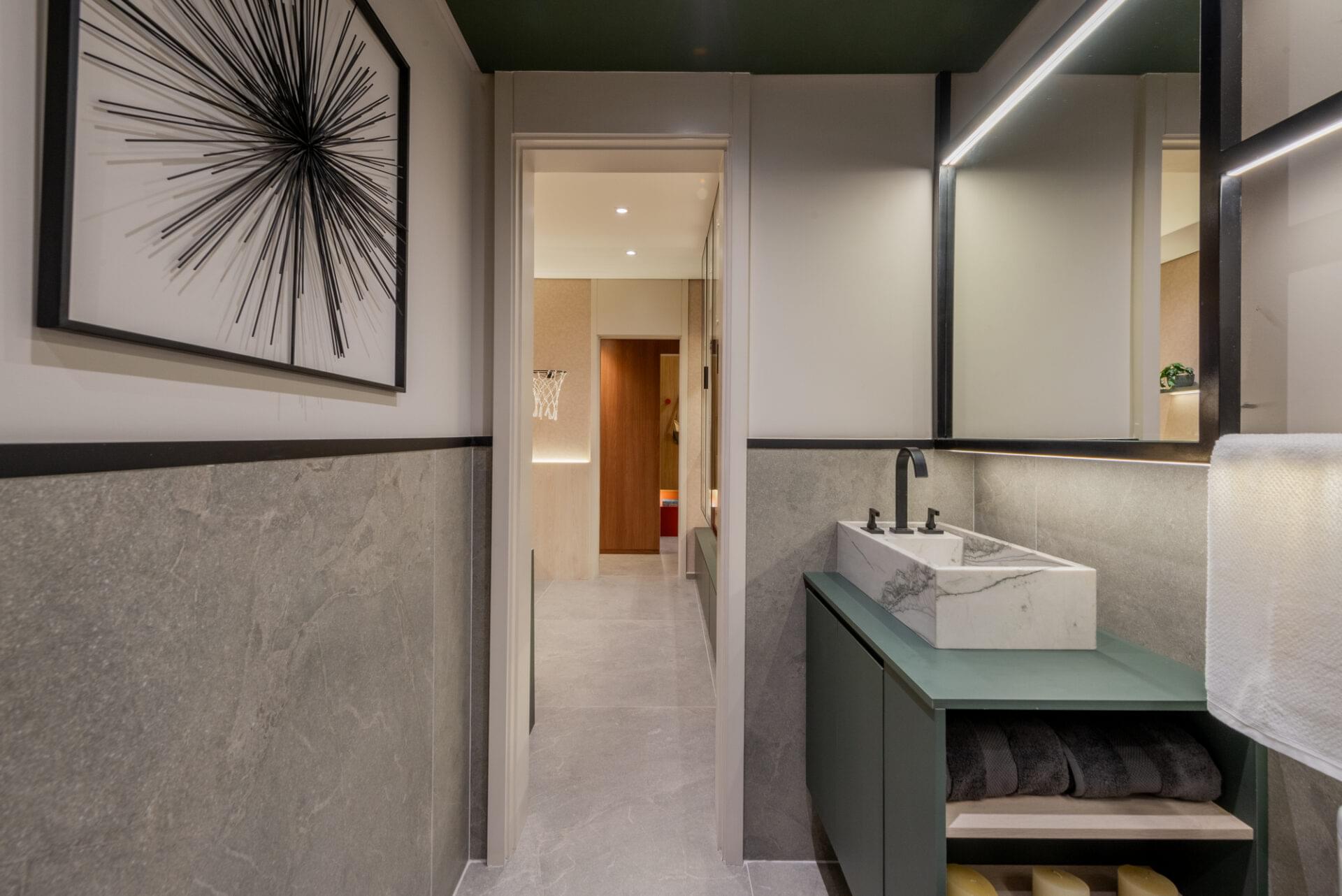 Auge Resort Tatuapé by Diálogo - Residences - Apartamento Decorado de 140m² - Banheiro da Suíte 02