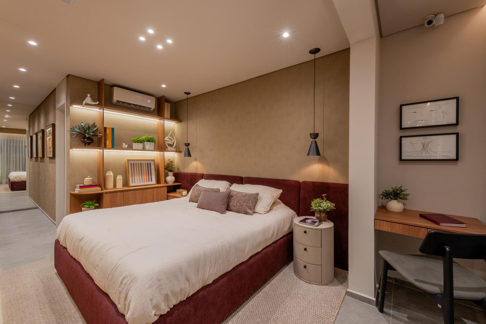 Auge Resort Tatuapé by Diálogo - Residences - Apartamento Decorado de 140m² - Suíte Principal