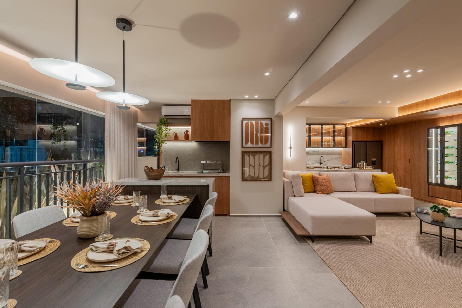 Auge Resort Tatuapé by Diálogo - Residences - Apartamento Decorado de 140m² - Terraço com Churrasqueira a Carvão