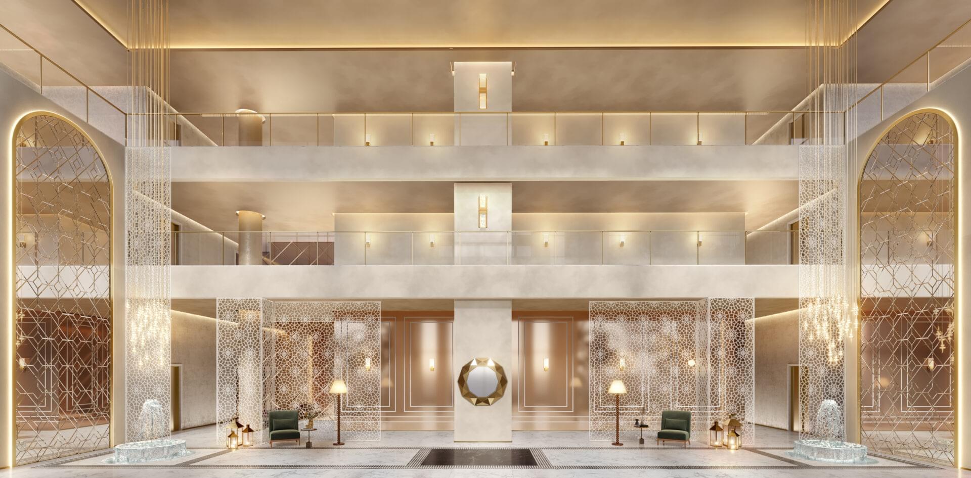 Lobby com Pé-Direito Triplo - The Palace Royal - Lançamento Cyrela - Rua Bartolomeu de Gusmão - Vila Mariana