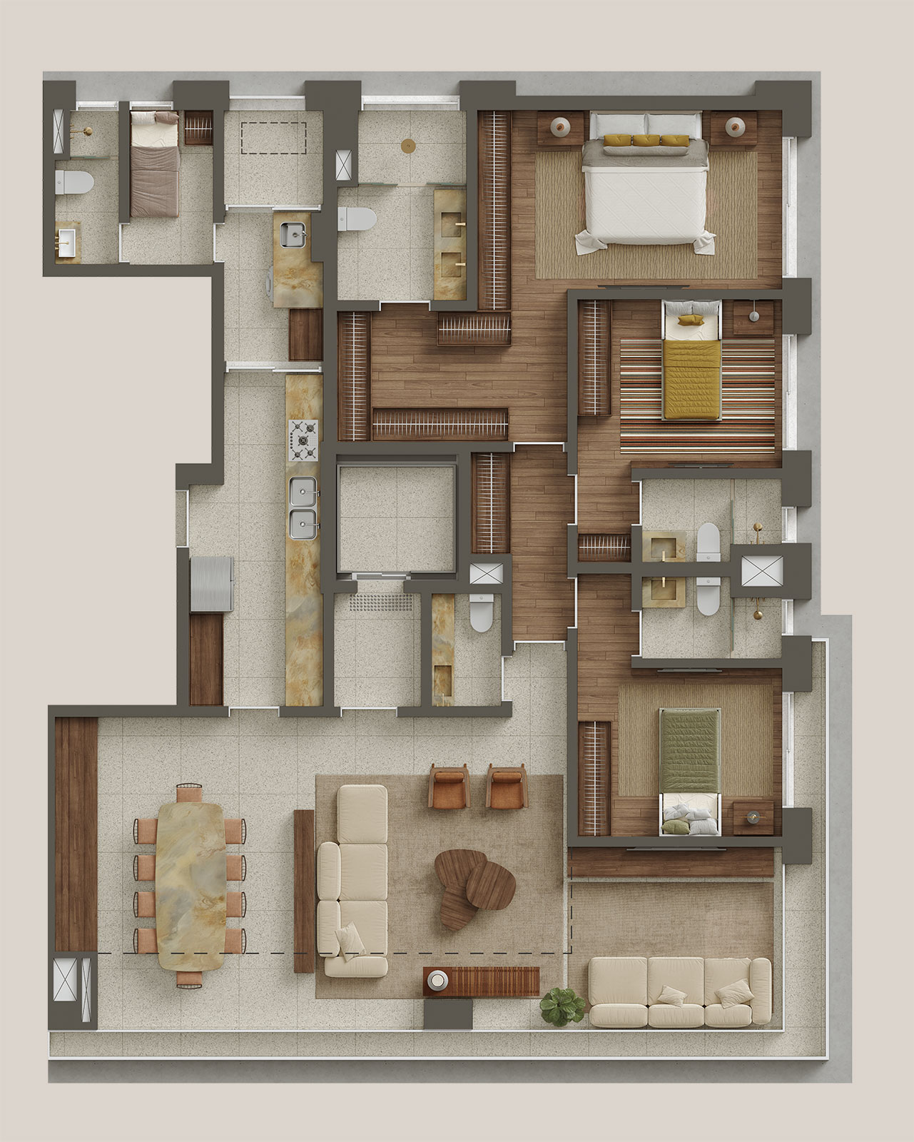 Primo Pinheiros - Planta Planta de 192 m²