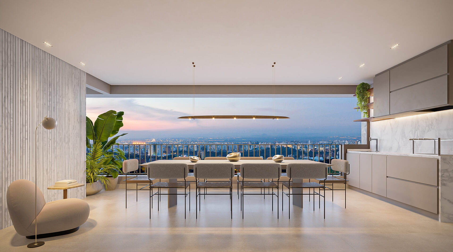 Terraço do Apartamento 179 m² do Monã Mooca