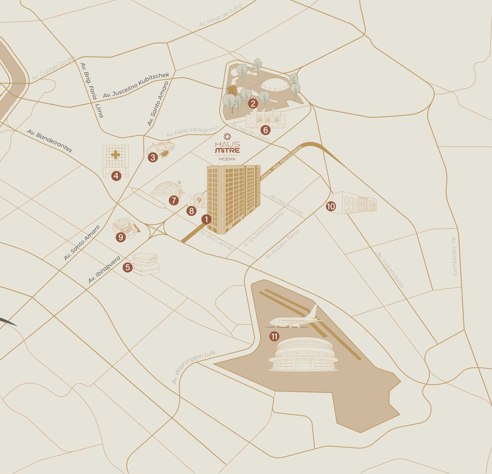 Mapa - Haus Mitre Edition Moema
