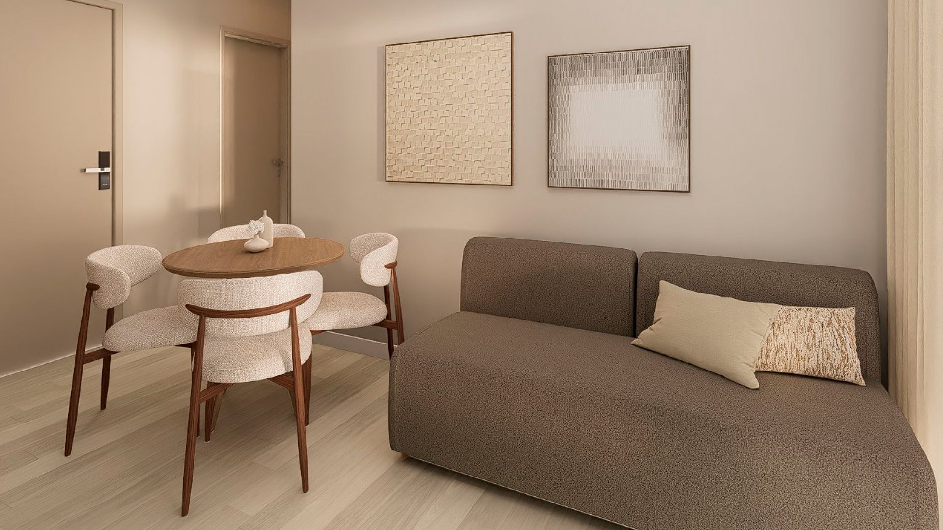 1 Dormitório com 40m² - Sala - Stay Moema by Helbor - Studios Mobiliados para Investimento - Moema