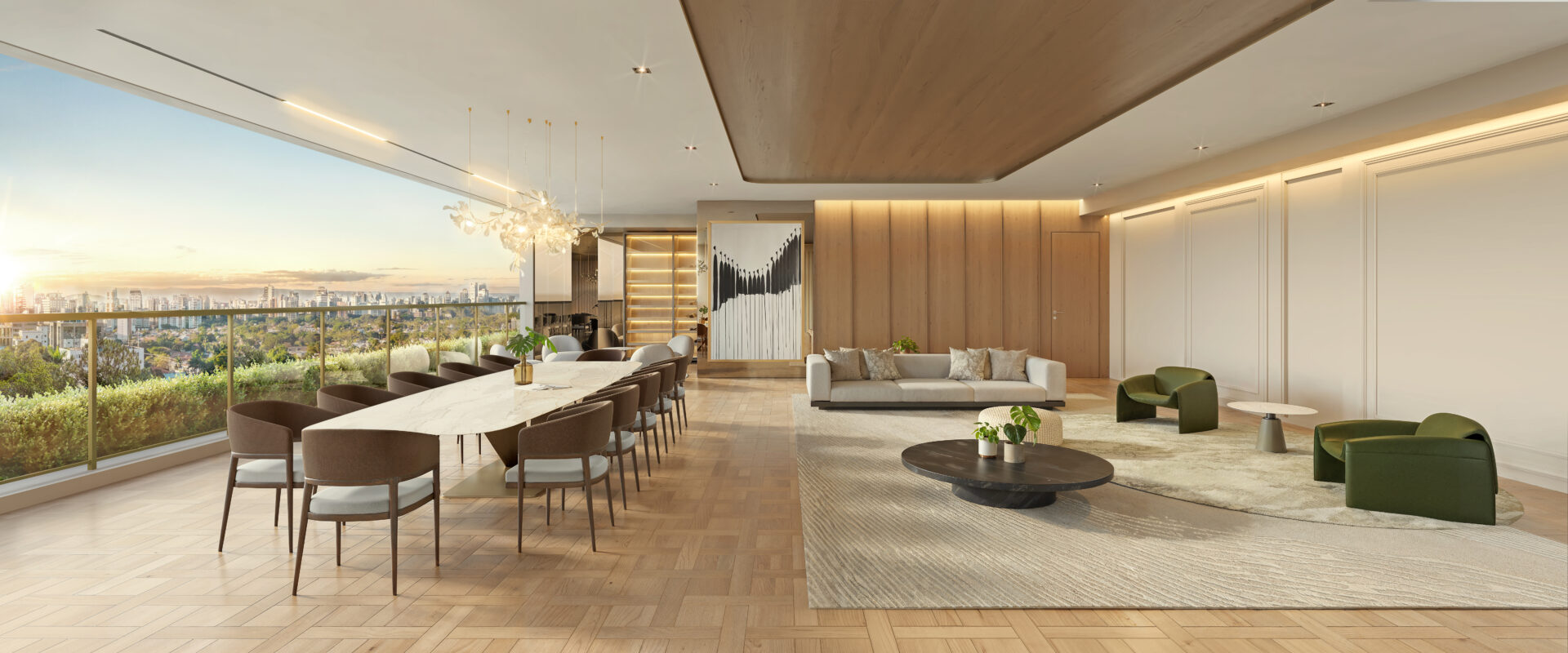 Living de 232m² - PORTRAIT Parque do Ibirapuera