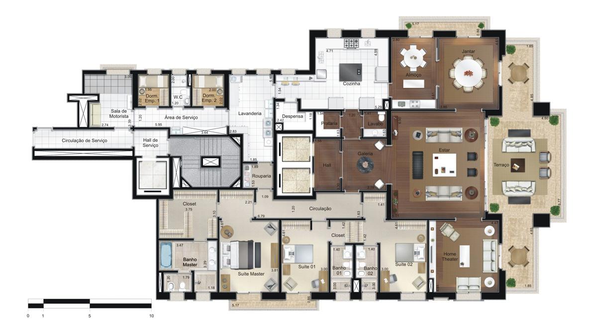 106 Seridó - Planta Planta de 400m² - Tipo