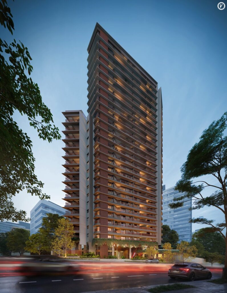 Fachada Do Vitacon Pinheiros, Lançamento Da Vitacon Na Rua Heitor Penteado Com Capote Valente Em Pinheiros, São Paulo, Com Arquitetura Contemporânea.