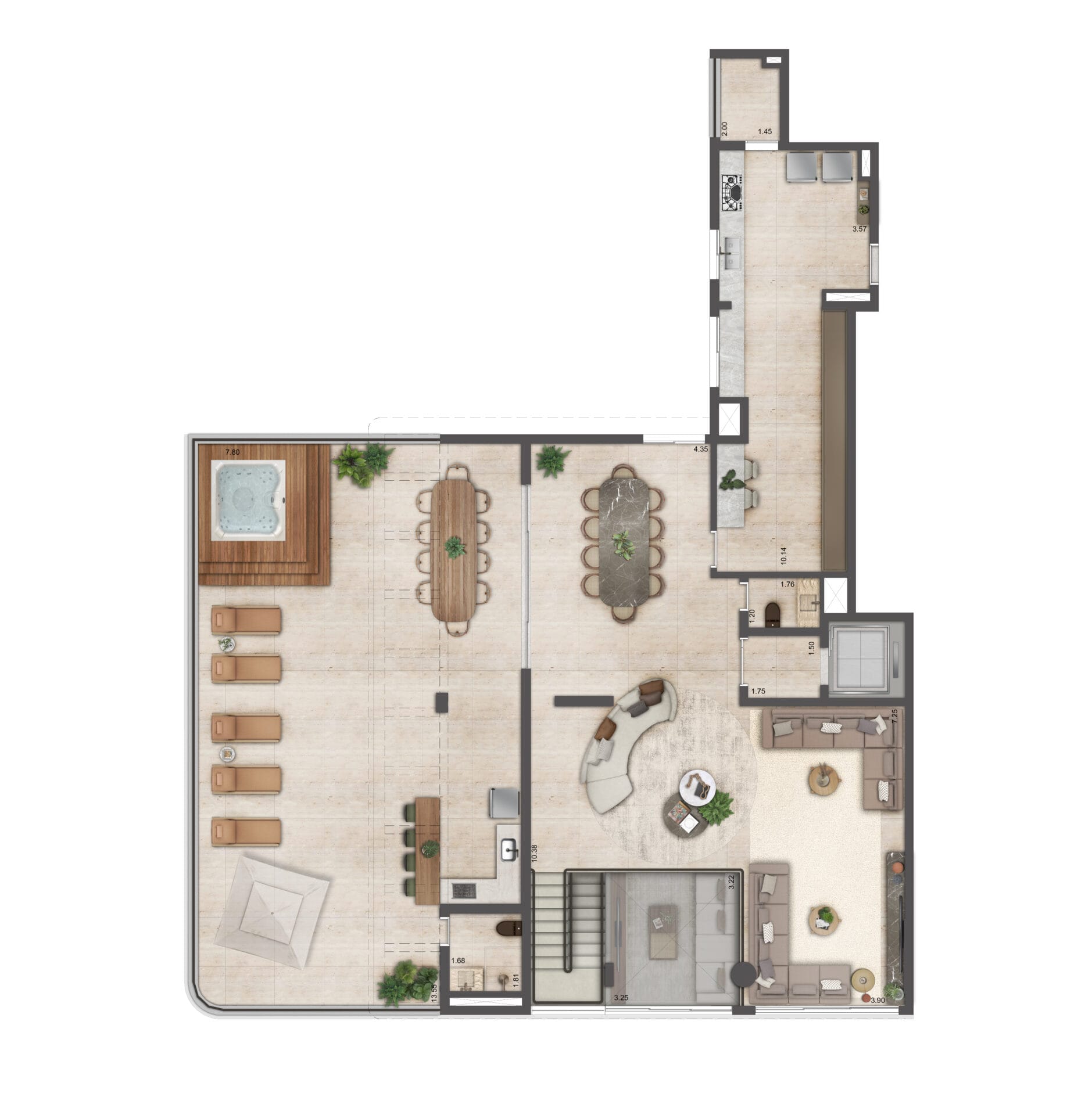 CASA Cerâmica - Planta Duplex 492m² - Superior