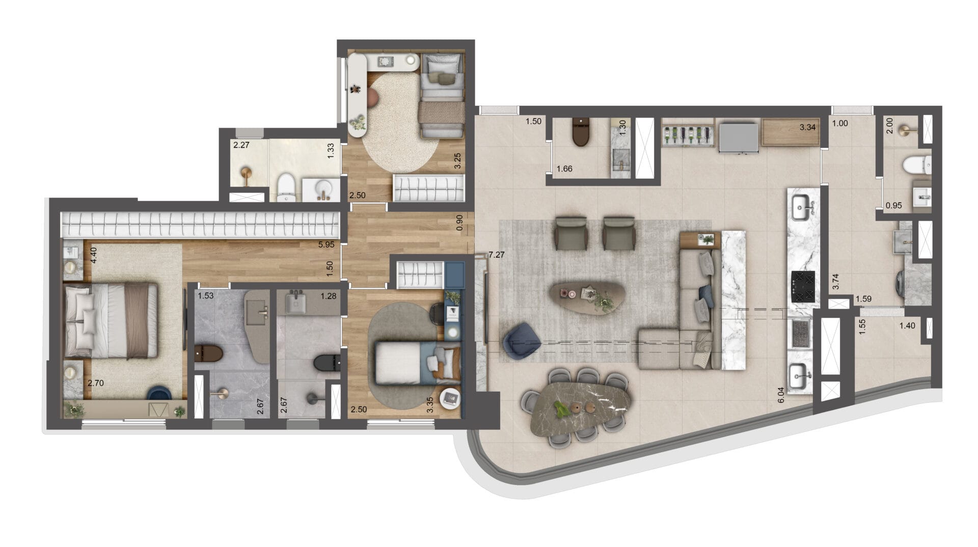 CASA Cerâmica - Planta Planta de 130m² Opção