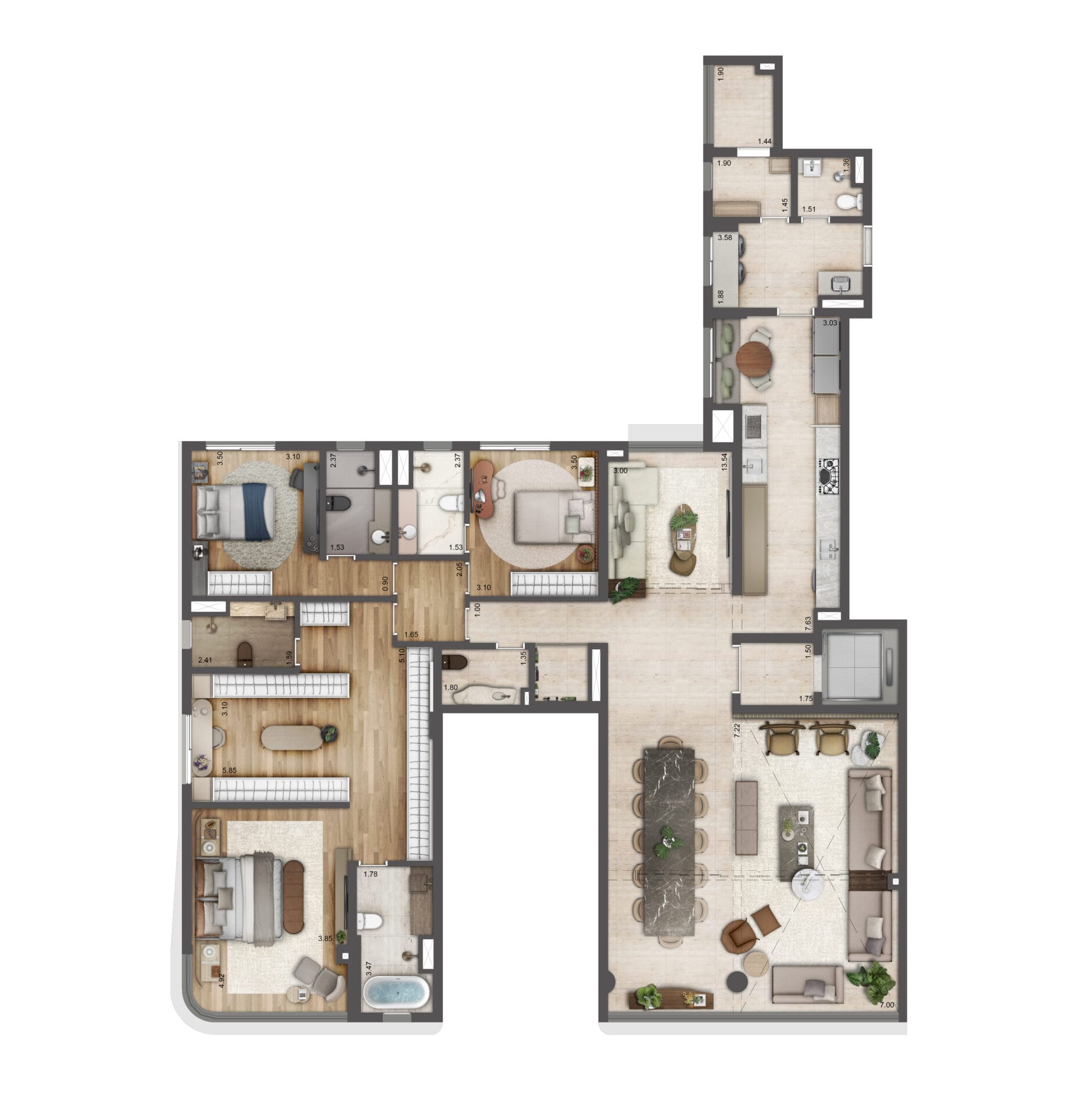CASA Cerâmica - Planta Planta de 242m² Opção