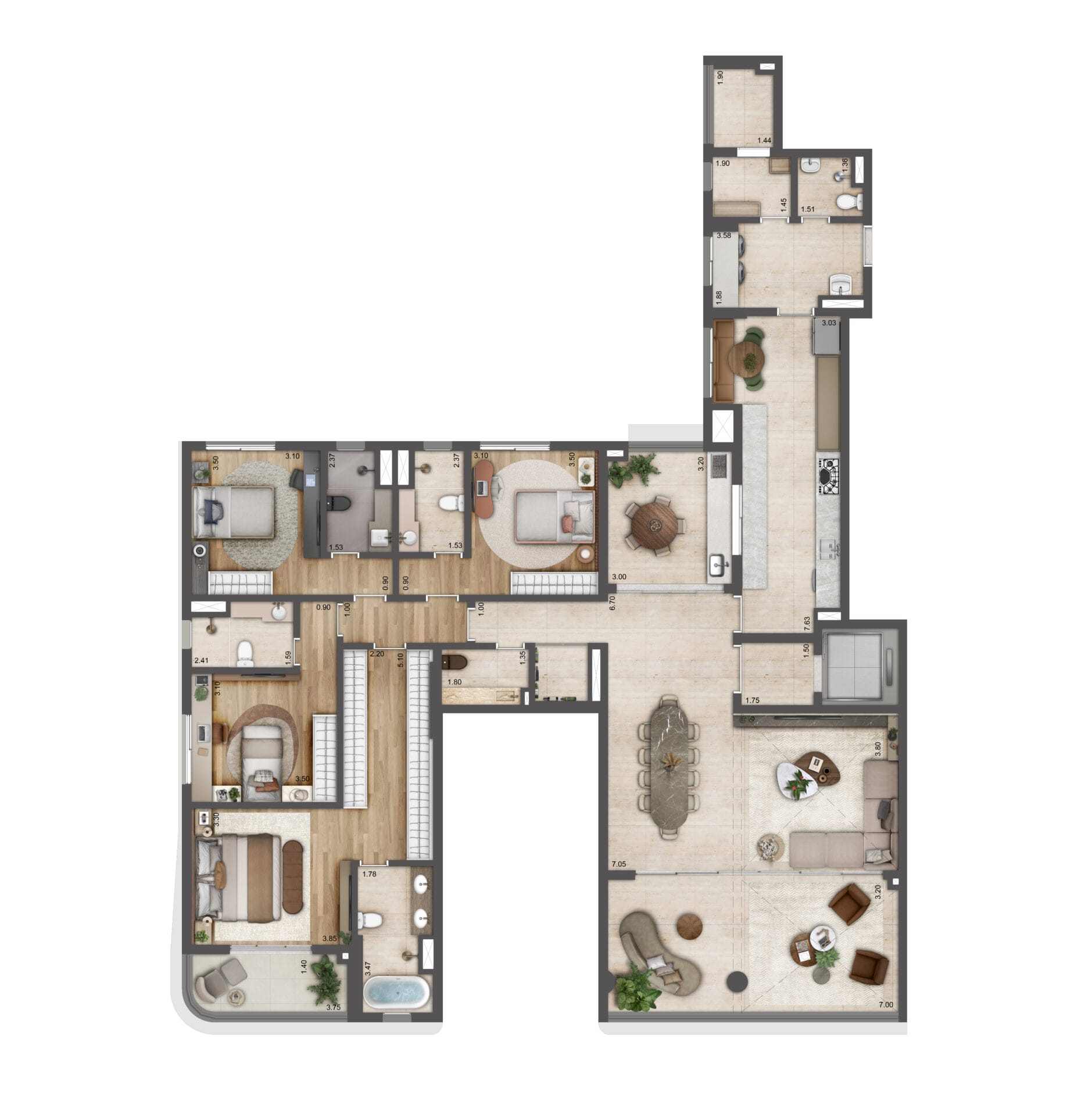 CASA Cerâmica - Planta Planta de 2420m² Tipo