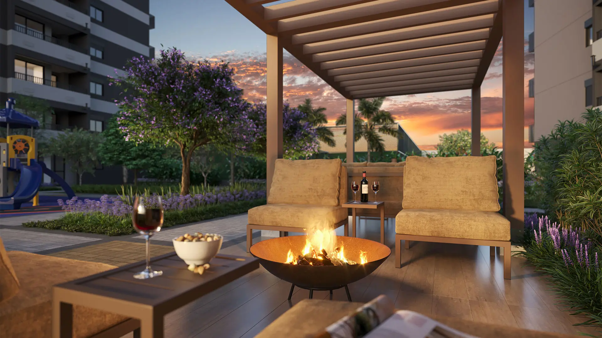 011-Brooklin-Espaco-Lareira-e-Relax - 011 Brooklin Residence