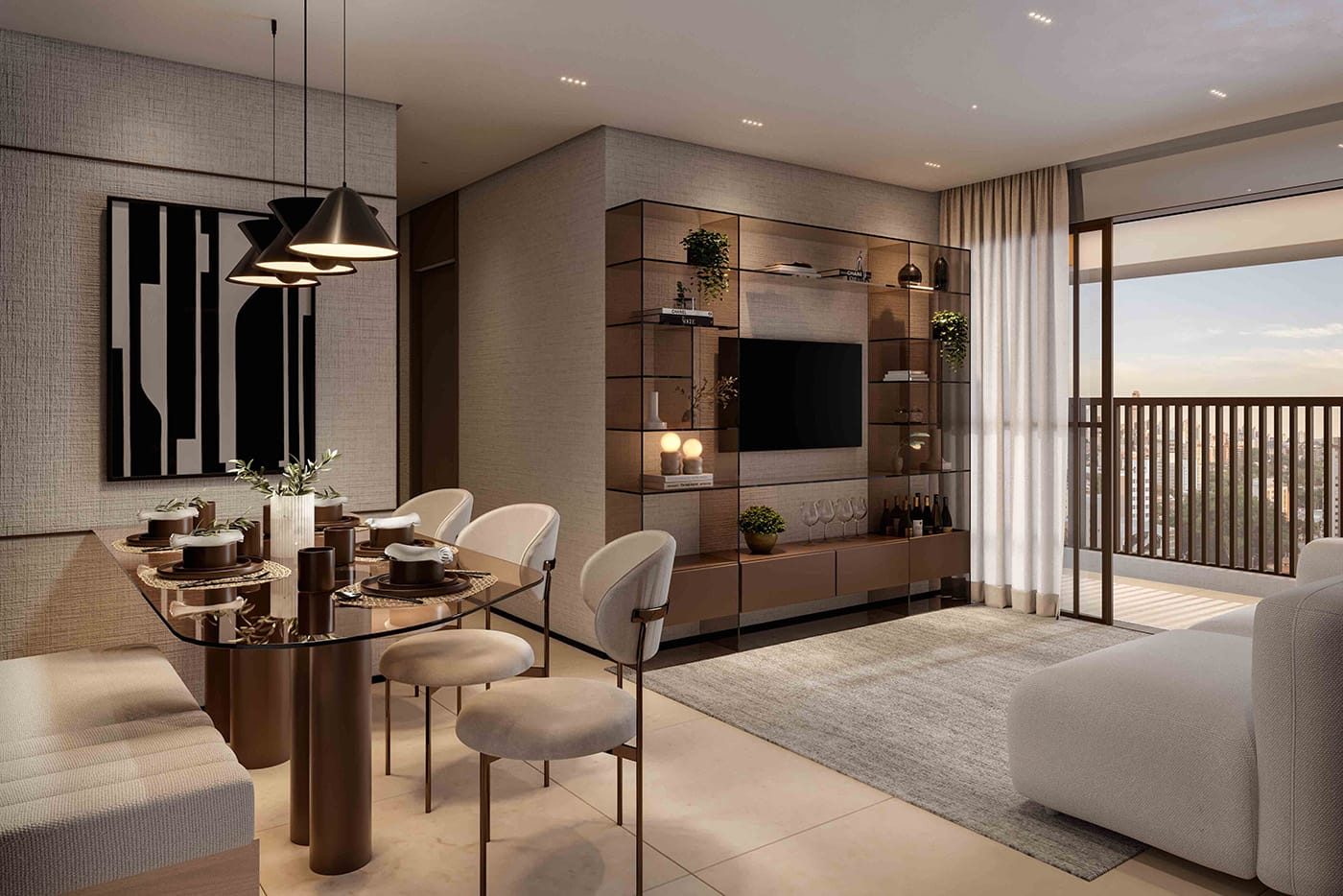 Apartamento de 76m² do GARDEN DESIGN Caminhos da Lapa