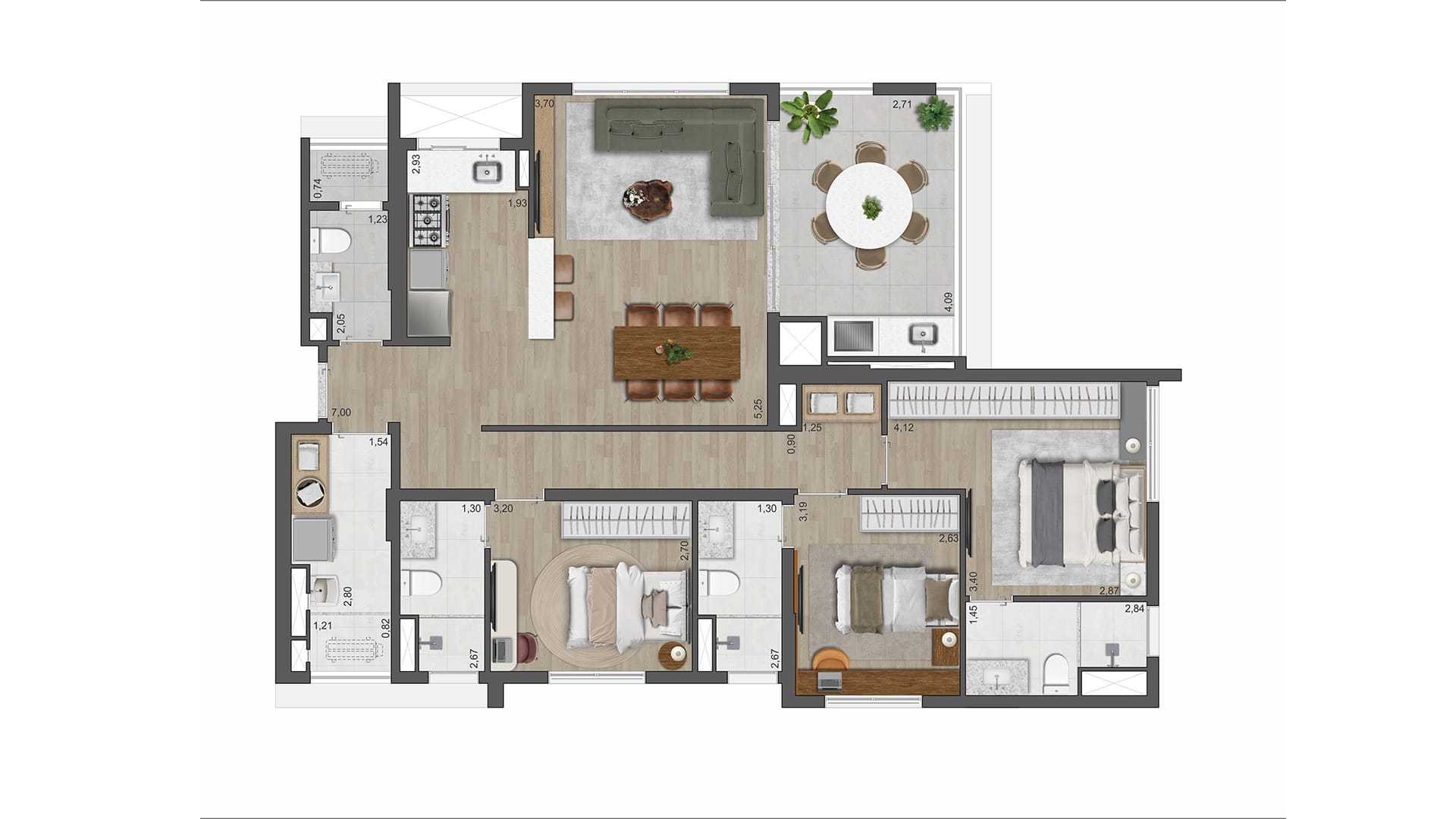 The Gardens Eleya - Planta Planta de 116m²