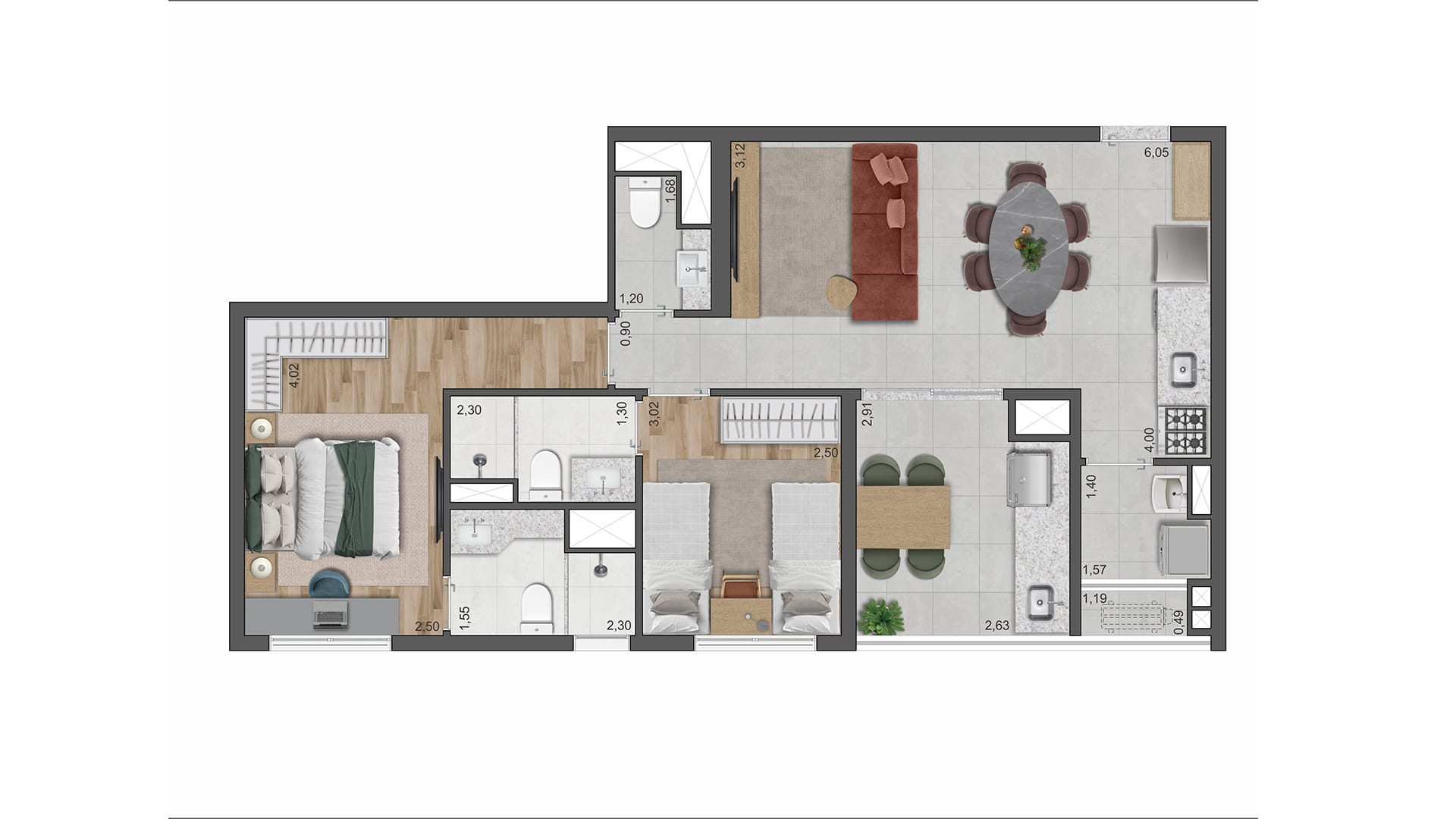 The Gardens Eleya - Planta Planta de 72m² 