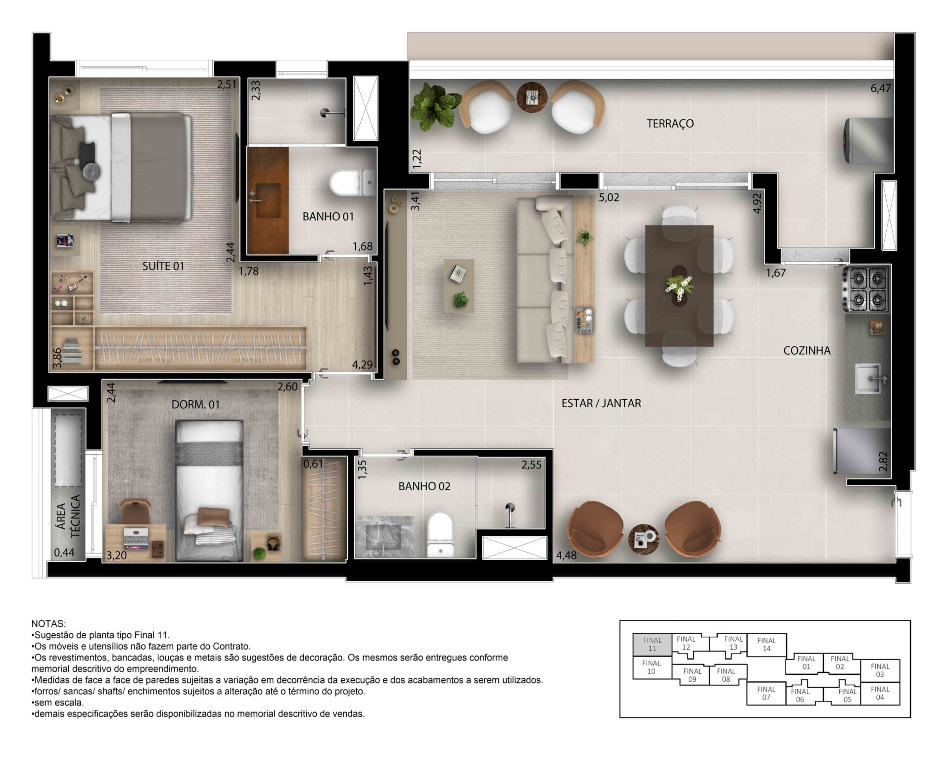 Garden Design Caminhos da Lapa - Planta Planta de 76m² 