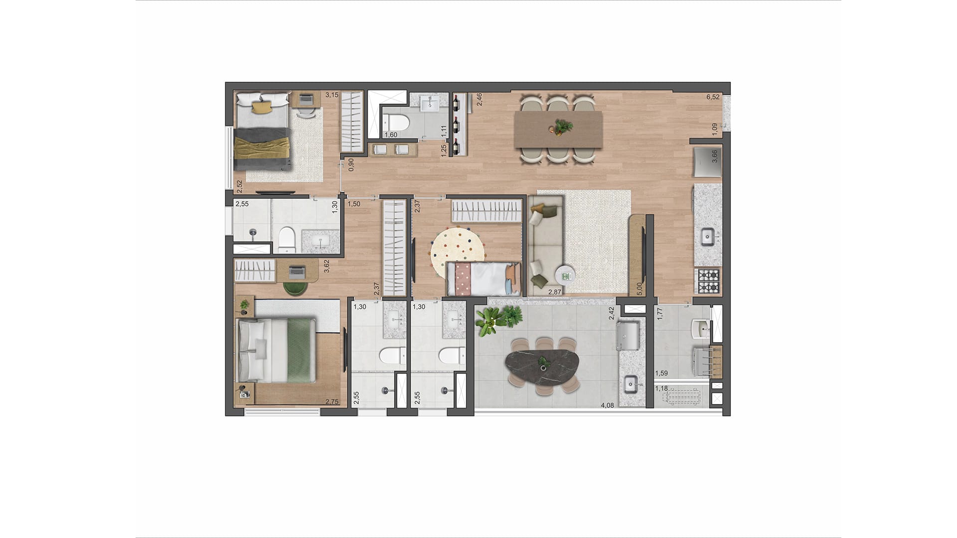 The Gardens Eleya - Planta Planta de 97m² 