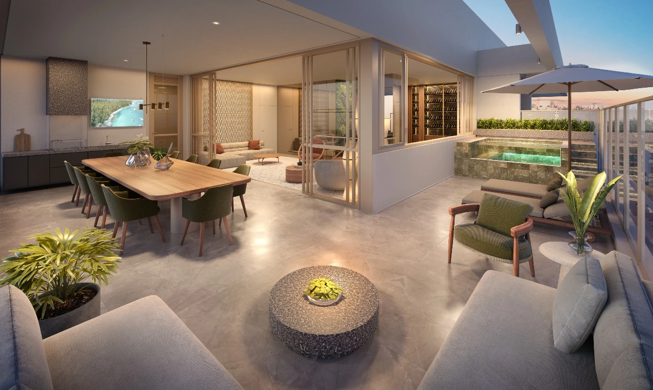 Terraço do apto duplex - 306m² - QUARTEN Ibirapuera - Trisul