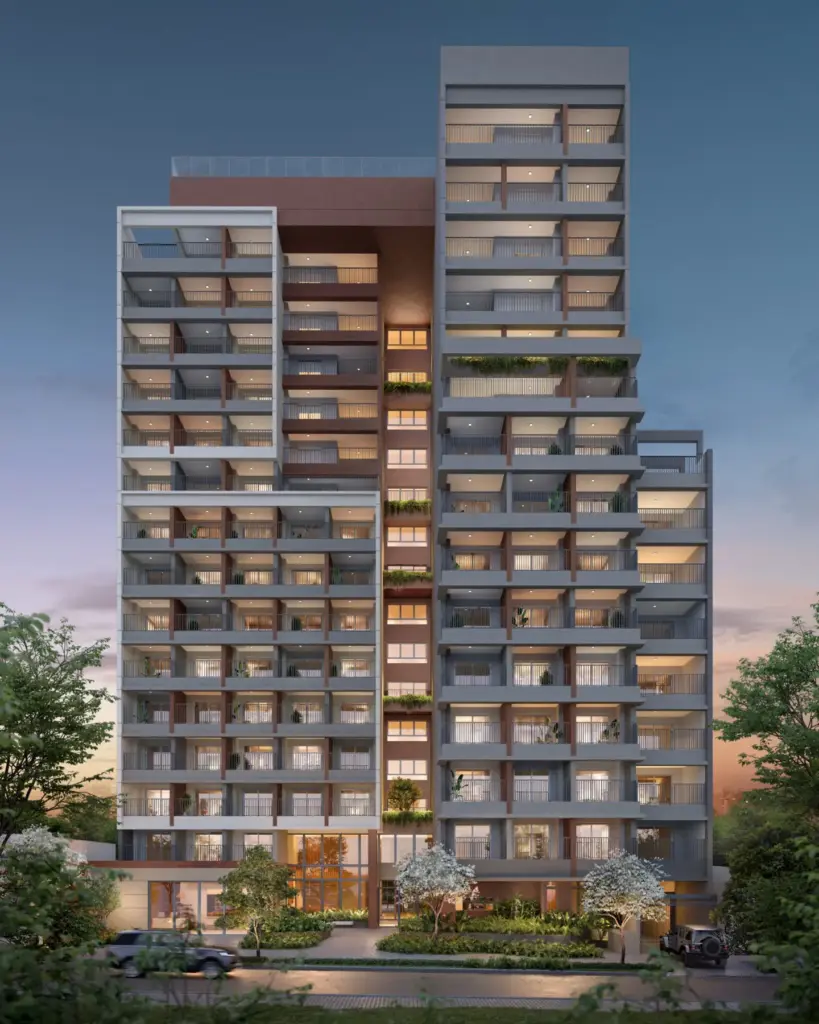 Fachada Contemporânea Do Chronos Pinheiros, Novo Lançamento Da Skr Em Pinheiros, São Paulo, Com Arquitetura Le Arquitetos, Interiores Superlimão E Paisagismo De Benedito Abbud. Destaque Para O Design Urbano E A Iluminação Natural Do Projeto.
