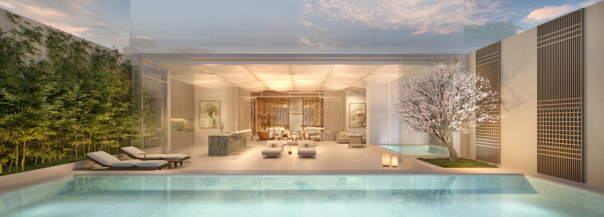 Piscina Private Pool House - ZEN Cyrela e YOO - Lançamento em Moema - Ibirapuera