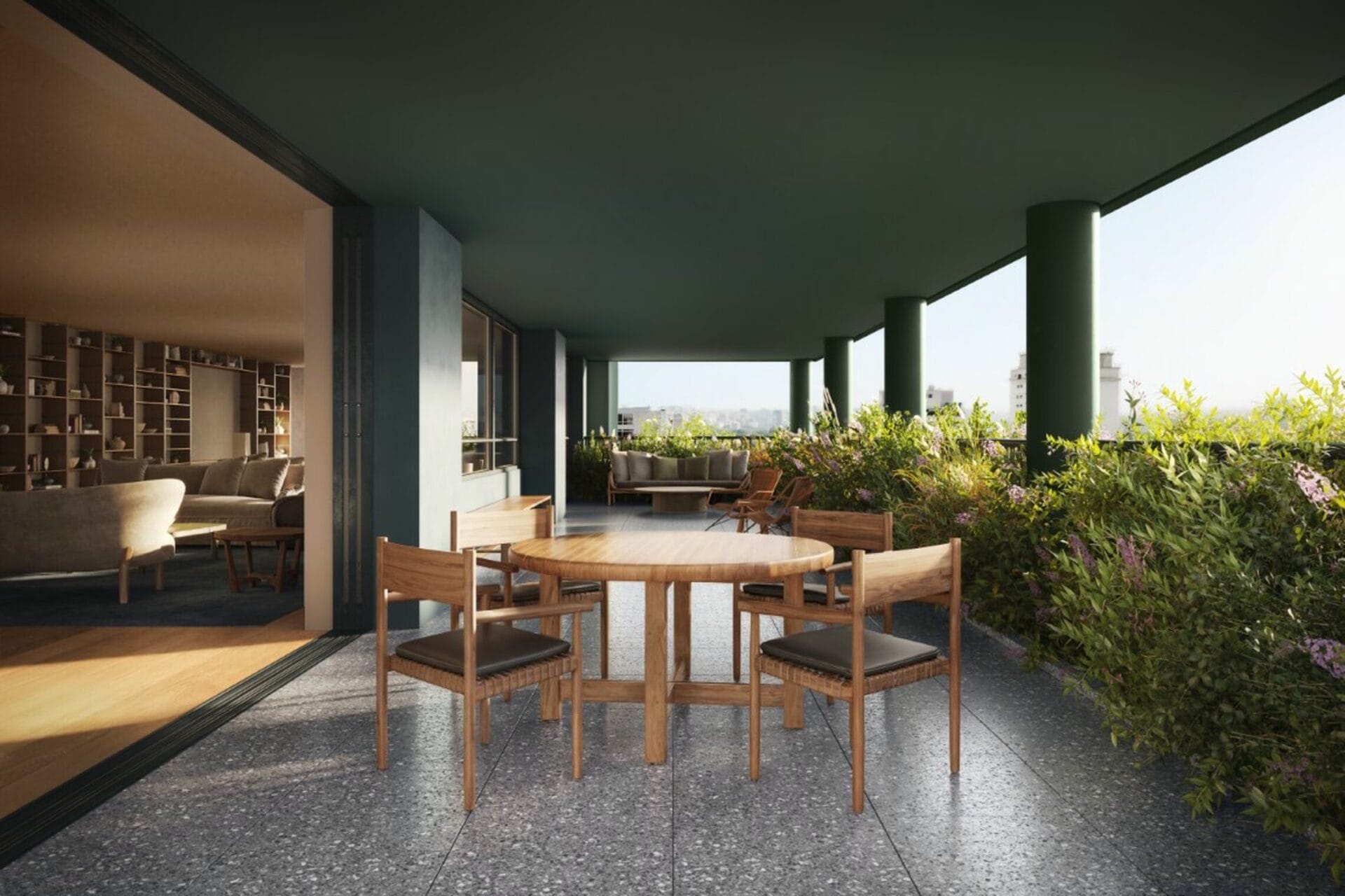 Terraço do Apartamento de 580 m² - PJM923 Jardins - Lançamento TOCA55